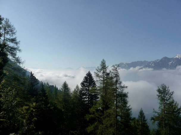 Adler Klettersteig am Karkopf, Tirol, Österreich im Frühling - Foto, Bild