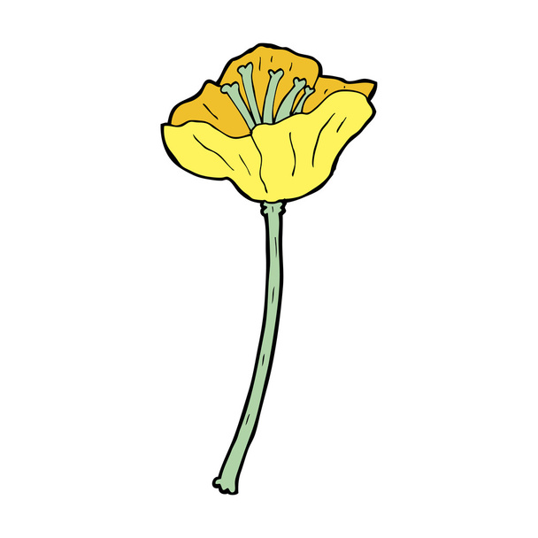 cartoon flower - Διάνυσμα, εικόνα