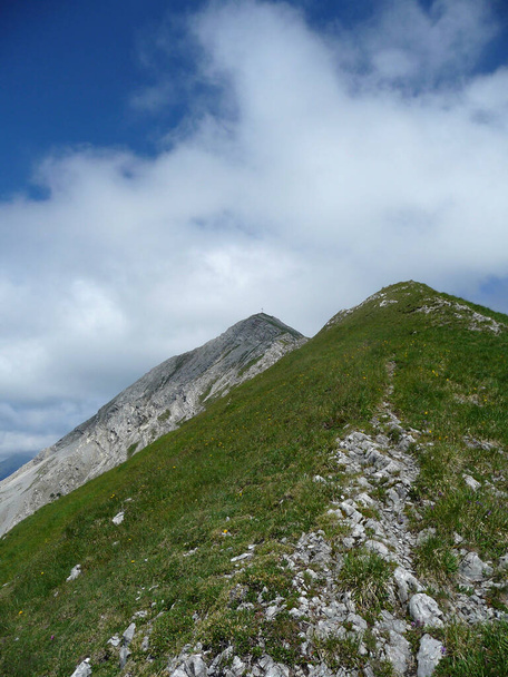 Hochschrutte mountain, Ammergau Alps, Tyrol, Rakousko - Fotografie, Obrázek