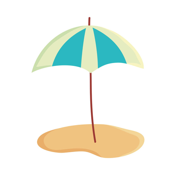 strand napernyő design - Vektor, kép