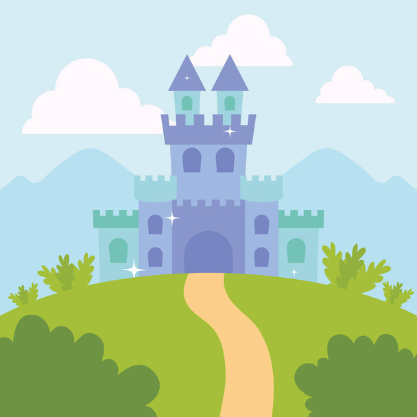 sprookjesachtige kasteel illustratie - Vector, afbeelding