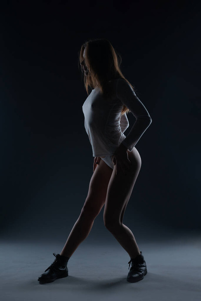 Sexy body nude woman. Naked sensual beautiful girl. Artistic photo. - Fotoğraf, Görsel