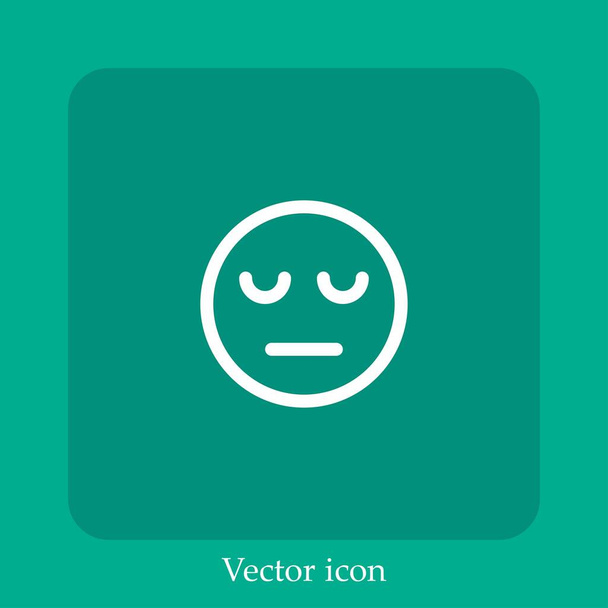 moe vectoricoon lineair icon.Lijn met bewerkbare slag - Vector, afbeelding