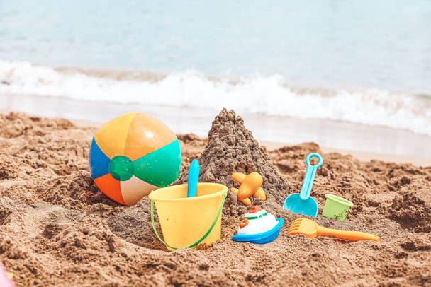 Childrens beach sand toys - Fotografie, Obrázek