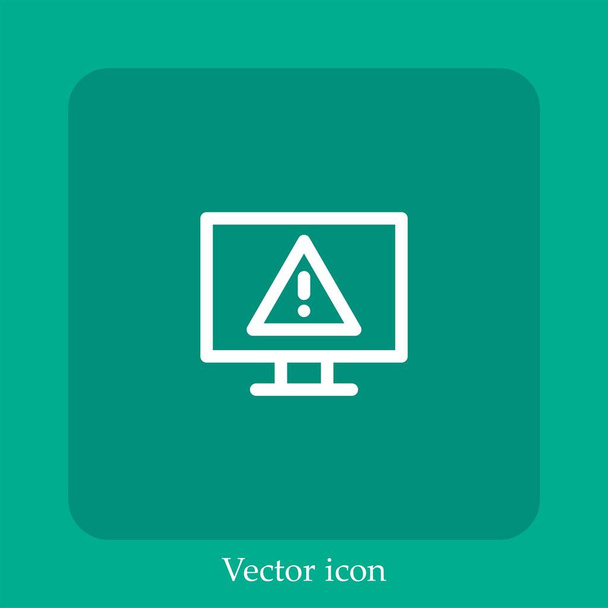error vector icon linear icon.Line with Editable stroke - Vector, Image