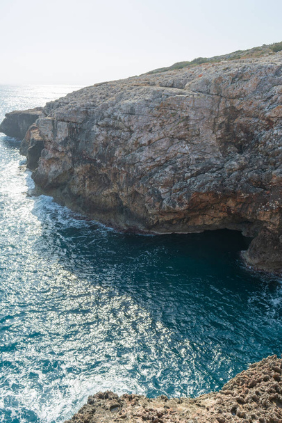 海、地中海の崖、自然の偉大さ - 写真・画像