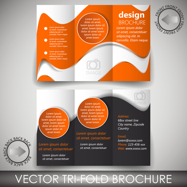 Шаблон брошури триразового бізнесу магазину
 - Вектор, зображення