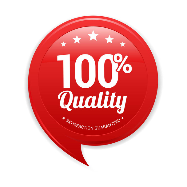 100% Quality Red label Vector - Vektor, obrázek