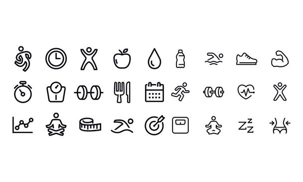Fitness Icons vector design  - Vector, Image