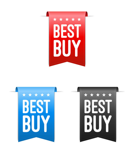 Best Buy Labels Vector Set - Διάνυσμα, εικόνα