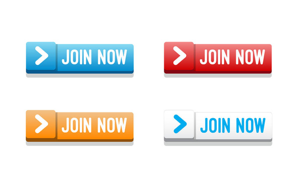 Join Now Buttons Vector - Vector, Image