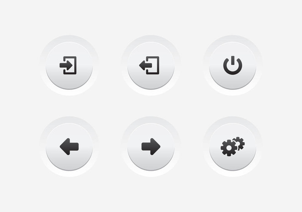 веб-сайт & app ui buttons vector - Вектор, зображення