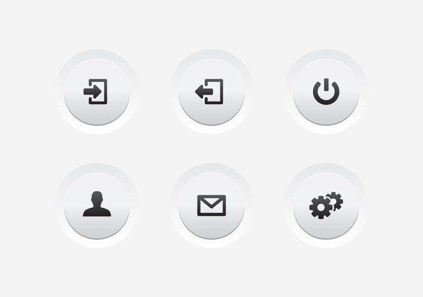 Website & App UI Buttons Vector - Διάνυσμα, εικόνα