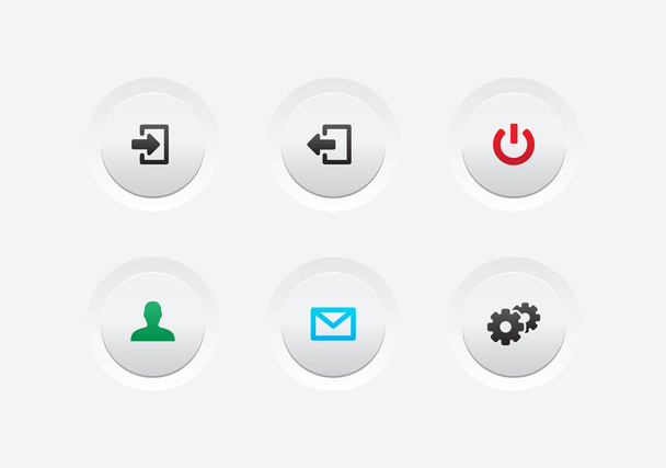 Website & App UI Buttons - Vektor, obrázek