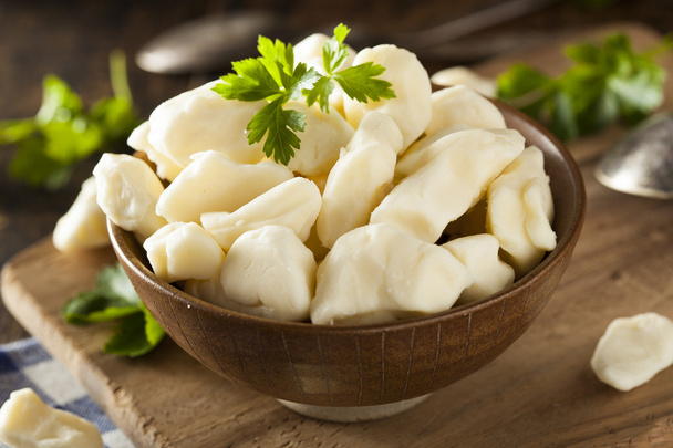 White Dairy Cheese Curds - Foto, afbeelding