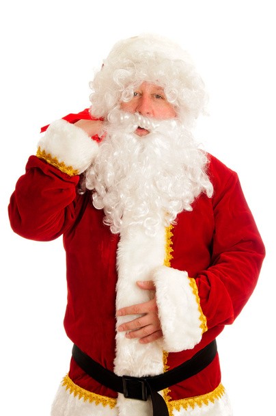Santa Claus isolated over white - Фото, изображение