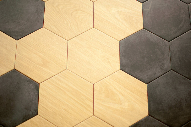 Background, texture, design. Multi-colored ceramic tiles. Floor tiles. - Foto, Bild