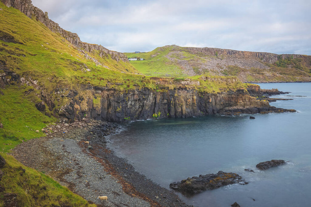 Rocky, coastal Atlantic shoreline seascape of Croc Rock at Culnacnoc on the Isle of Skye, Scottish Isles, Scotland. - Photo, Image