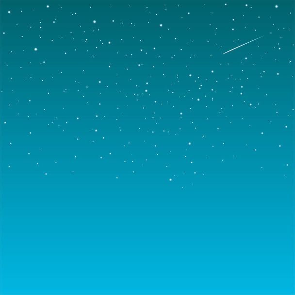 Beau paysage du ciel étoilé nocturne avec une météorite. Contexte sur le thème de la galaxie et de l'astronomie. Illustration vectorielle - Vecteur, image