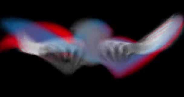 Logo der klassischen Musik in Form einer Eule mit Flügeln aus Klaviertasten - Filmmaterial, Video