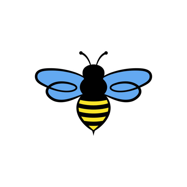 Bee icon on white background - Vector, Image
