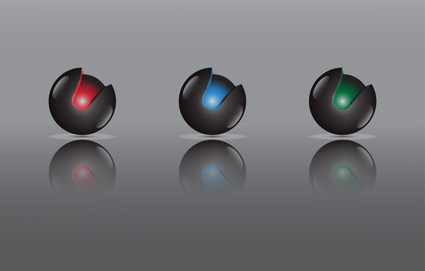 3D balls - Vettoriali, immagini