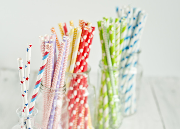 Paper straws - Foto, Imagem