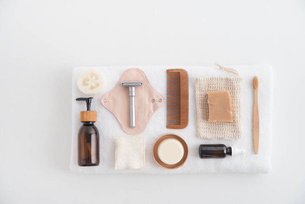 zero waste set for ecological bath and self care - 写真・画像