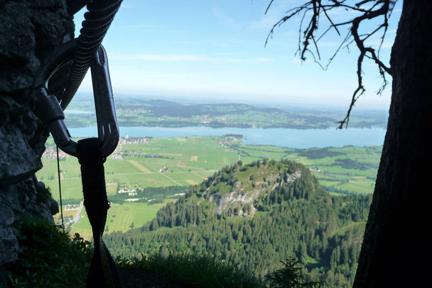 Tegelberg via ferrata in Bavaria, Germany - Foto, afbeelding