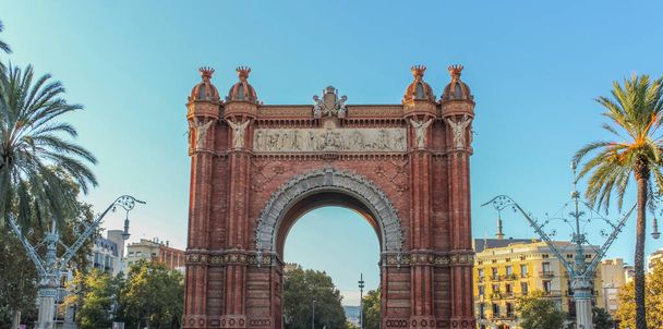 Triumph Arch Arc de Triomf, Barcelona, Spanje - Foto, afbeelding