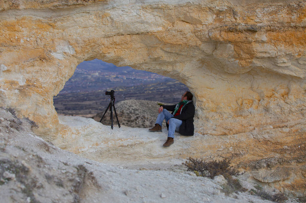 Cappadocia régió az a hely, ahol a természet és a történelem integrálódik. - Fotó, kép