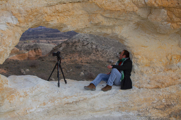 Cappadocia régió az a hely, ahol a természet és a történelem integrálódik. - Fotó, kép