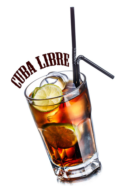 Cuba libre cocktail - Foto, afbeelding