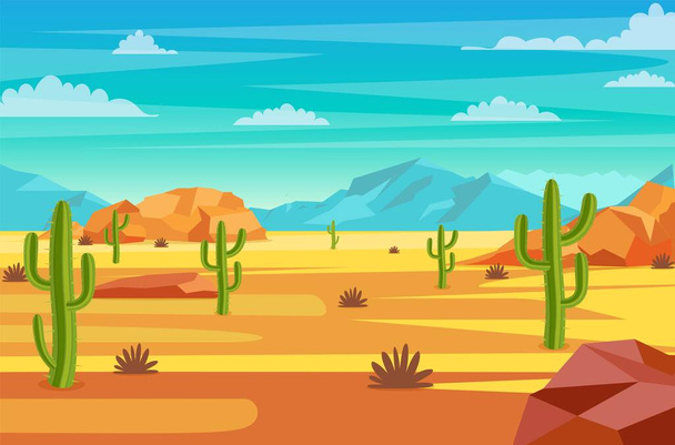 απεικόνιση τοπίου έρημο - Διάνυσμα, εικόνα