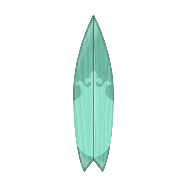 Surfbrett-Cartoon-Vektor-Symbol.Cartoon-Vektor-Illustration surfen Isolierte Illustration des Surfbrett-Symbols auf weißem Hintergrund. - Vektor, Bild