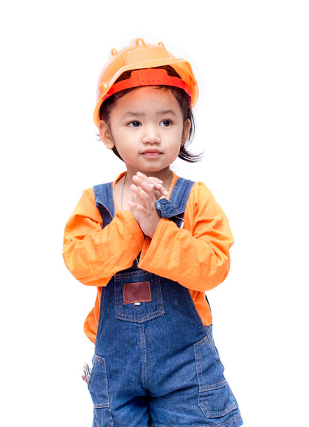 Smile Asian Engineer baby girl - Foto, imagen