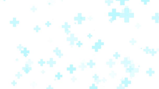 Медицинское здоровье синий крест рисунок белого фона. Абстрактная концепция медицинских технологий и науки. - Фото, изображение
