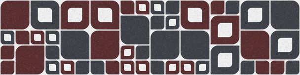 Abstrakte Farbe geometrische Mosaik Muster generative computergestützte Kunst Illustration, Nachahmung von Fliesen Farbteile - Vektor, Bild