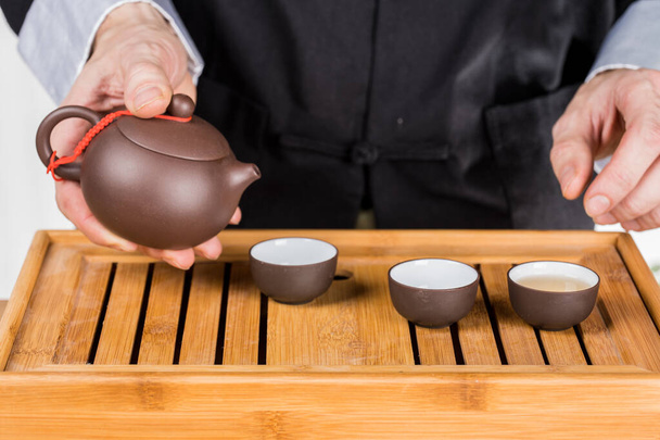 tè cerimonia cinese teiera in ceramica yixing - Foto, immagini