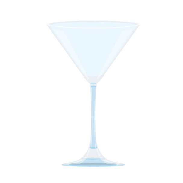 copo de champanhe e copo de vinho isolado no vetor de ilustração de fundo branco - Foto, Imagem