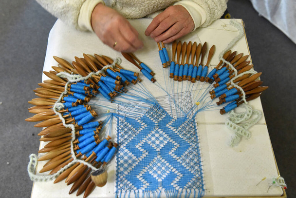 Stará řemeslná technika výroby krajky v Rakousku - Fotografie, Obrázek