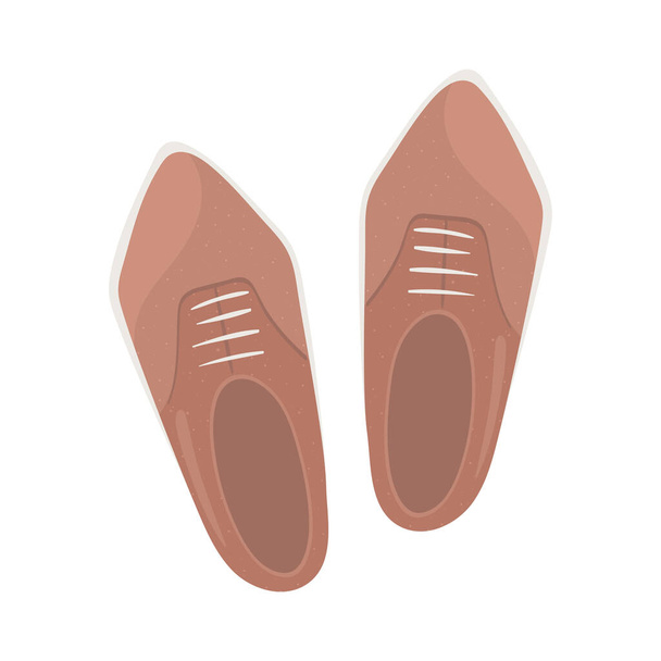 male shoes elegance - Vector, imagen