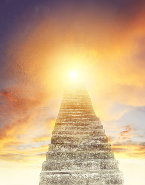 Stairs In Sky Stock Photo - Download Image Now - Heaven, Sky