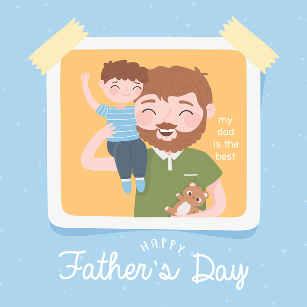 Šťastný den otců - Vektor, obrázek