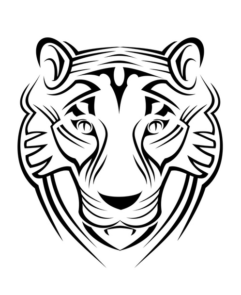 Tygrys znak - Wektor, obraz