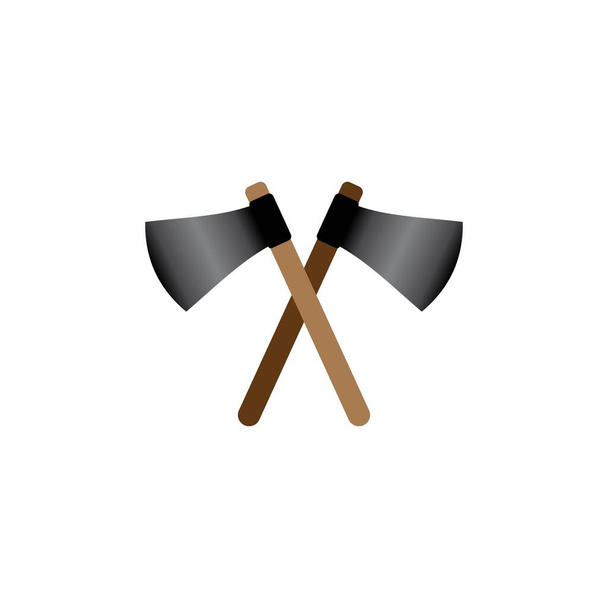 Axe icon vector design illustration logo template and background. - Vector, Image