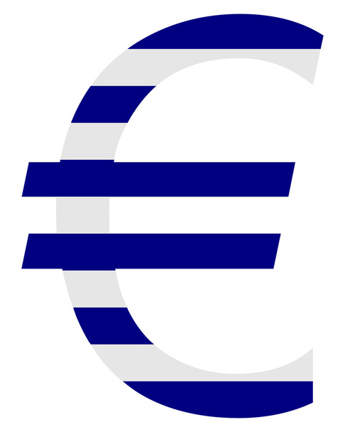 Yunan euro - Vektör, Görsel