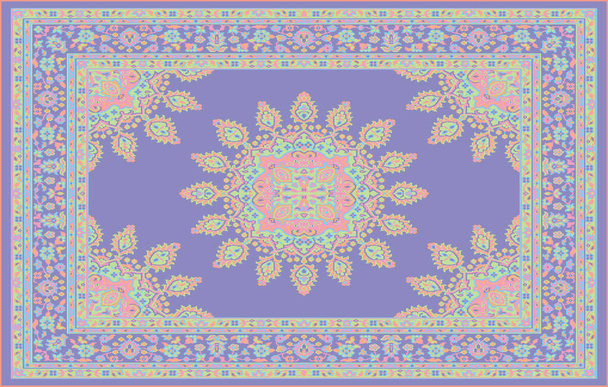 Tapis de bain tapis et tapis Boho Style motif de conception ethnique avec texture et effet en détresse - Photo, image