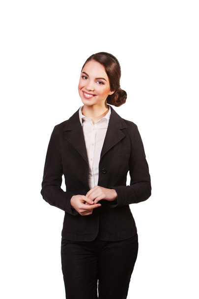 Portrait of a young smiling business woman - Фото, изображение