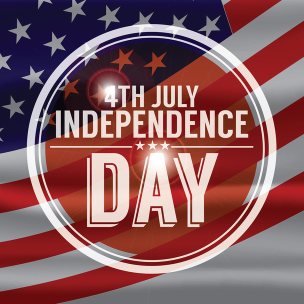 American Independence Day - Vector, Imagen